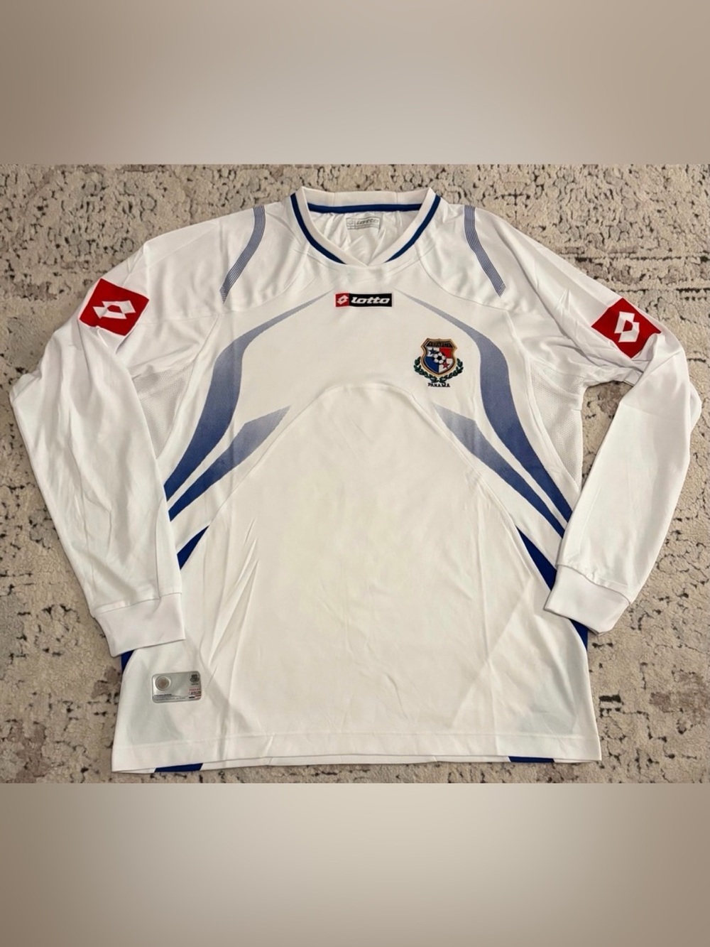 Lotto Authentic Panama National Team 2009/10 Vintage Long Sleeve Jersey Men's L